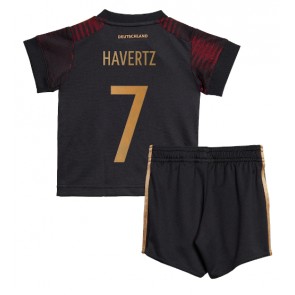 Německo Kai Havertz #7 Dětské Venkovní dres komplet MS 2022 Krátký Rukáv (+ trenýrky)